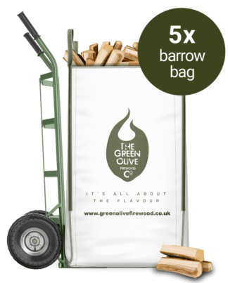 5 x Barrow Bags Kiln Dried Hardwood Logs