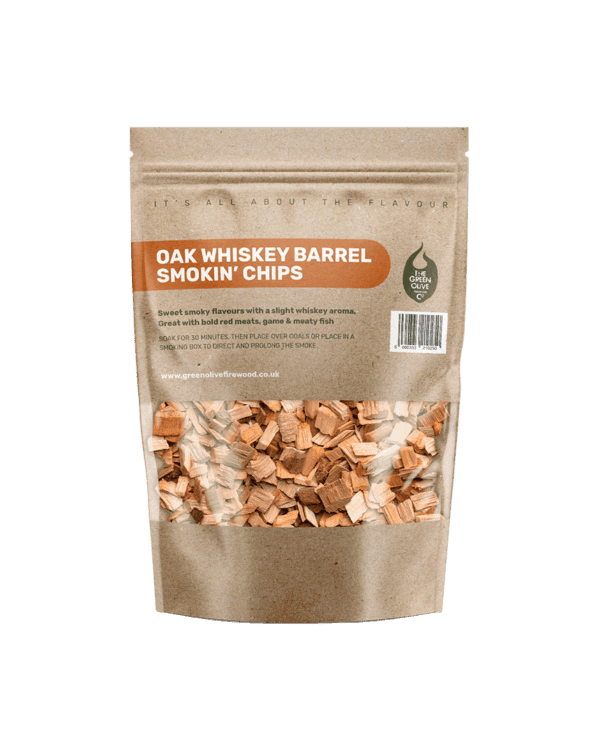 Bag of Oak Whiskey Barrel Smoking Chips