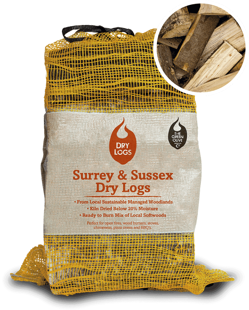 Large Bag of Surrey and Sussex Dry Firelogs