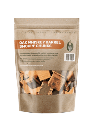 5 Litre Bag of Oak Whiskey Barrel Smoking Wood Chunks
