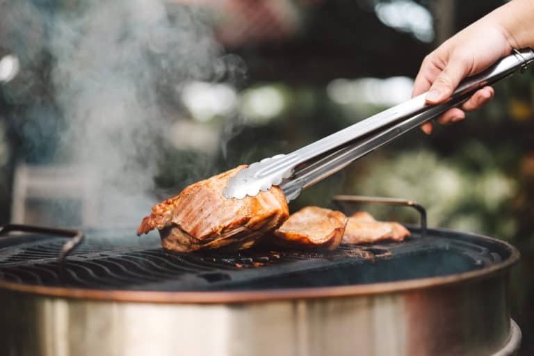 BBQ beginner learning how to use charcoal
